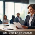 文秘干部竞争上岗面试自我介绍稿