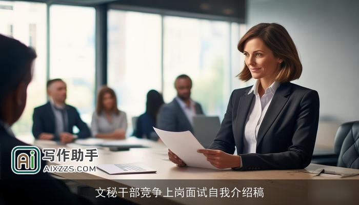 文秘干部竞争上岗面试自我介绍稿