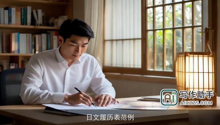 日文履历表范例