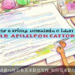 最新16年公务员求职信写作_如何写求职信