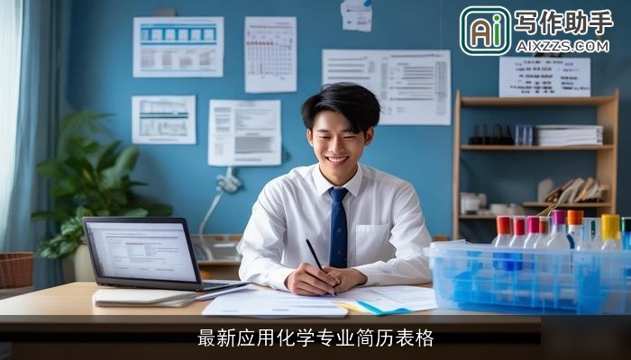 最新应用化学专业简历表格