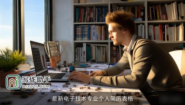 最新电子技术专业个人简历表格