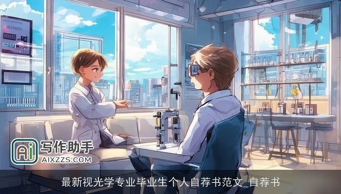 最新视光学专业毕业生个人自荐书范文_自荐书