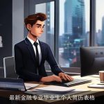 最新金融专业毕业生个人简历表格