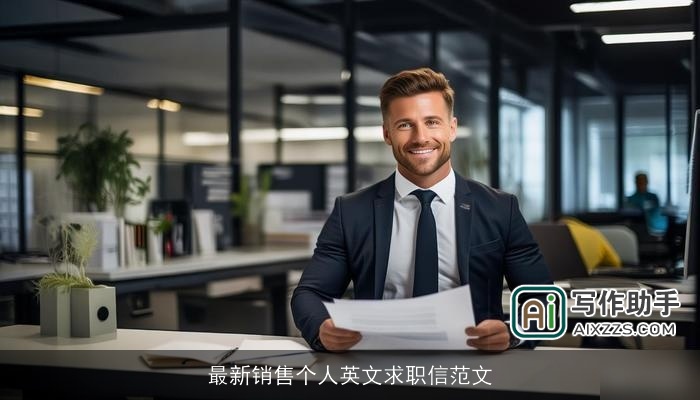 最新销售个人英文求职信范文