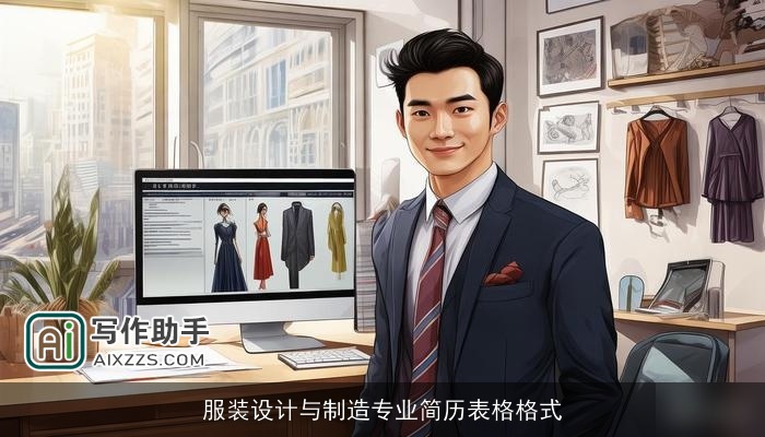 服装设计与制造专业简历表格格式