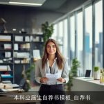 本科应届生自荐书模板_自荐书