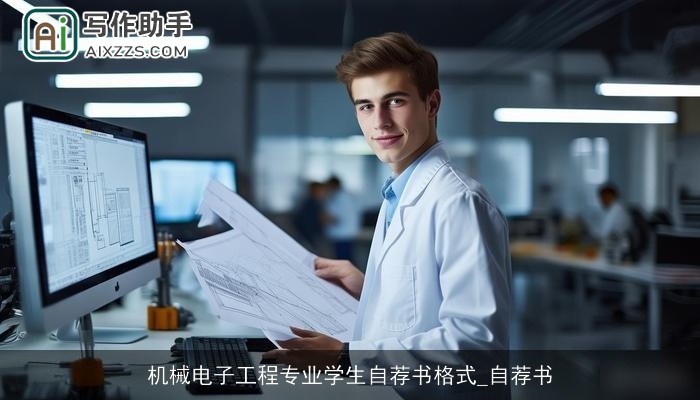 机械电子工程专业学生自荐书格式_自荐书