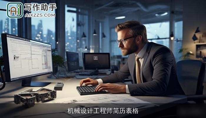 机械设计工程师简历表格