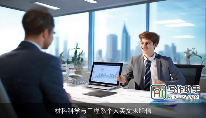 材料科学与工程系个人英文求职信