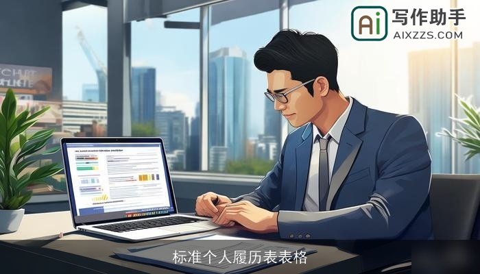 标准个人履历表表格