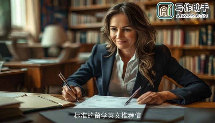 标准的留学英文推荐信