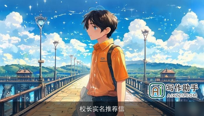 校长实名推荐信