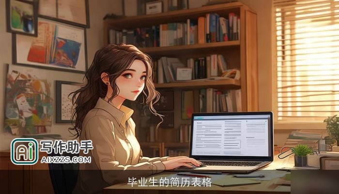 毕业生的简历表格