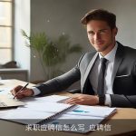 求职应聘信怎么写_应聘信