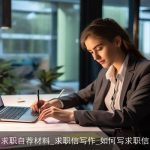 求职自荐材料_求职信写作_如何写求职信