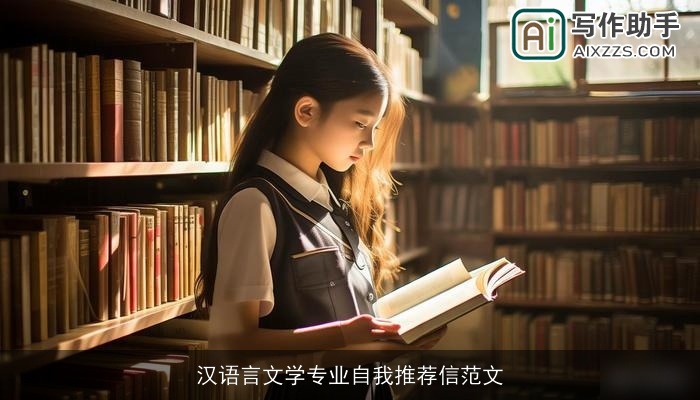 汉语言文学专业自我推荐信范文