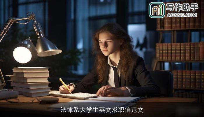 法律系大学生英文求职信范文