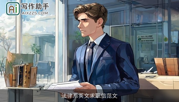 法律系英文求职信范文