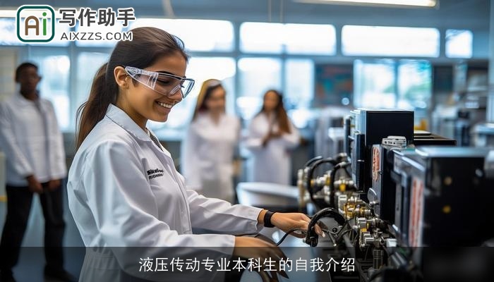 液压传动专业本科生的自我介绍