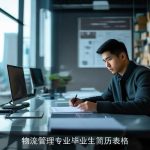 物流管理专业毕业生简历表格