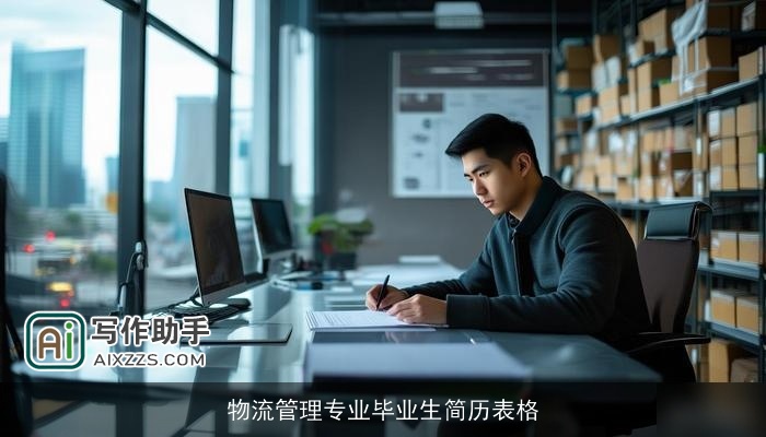物流管理专业毕业生简历表格
