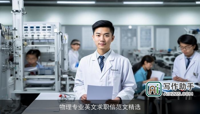物理专业英文求职信范文精选
