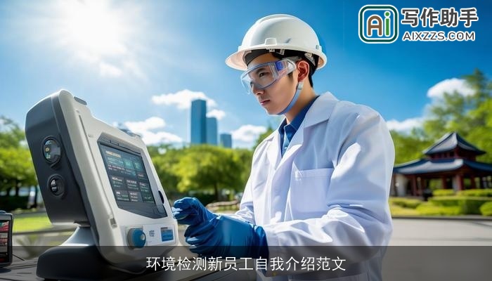 环境检测新员工自我介绍范文