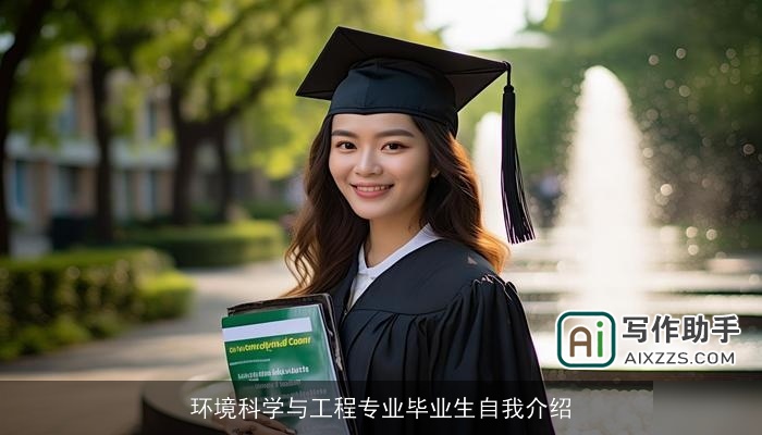 环境科学与工程专业毕业生自我介绍