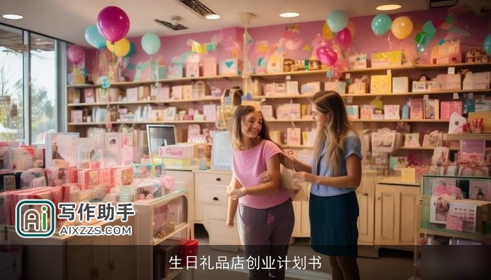 生日礼品店创业计划书