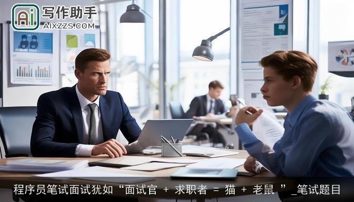 程序员笔试面试犹如“面试官 + 求职者 = 猫 + 老鼠 ”_笔试题目