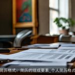 简历格式：简历的组成要素_个人简历格式