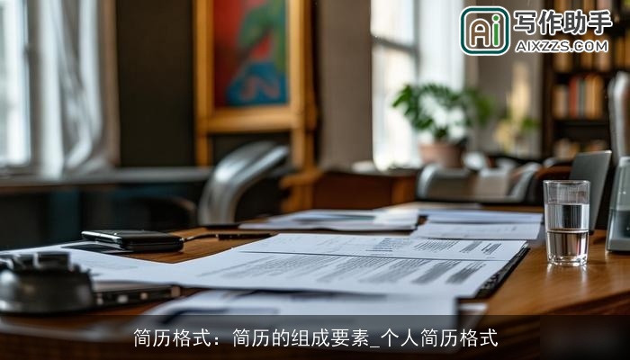简历格式：简历的组成要素_个人简历格式