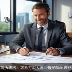 简历表格：容易打动人事经理的简历表格