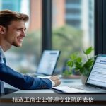 精选工商企业管理专业简历表格