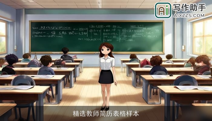 精选教师简历表格样本