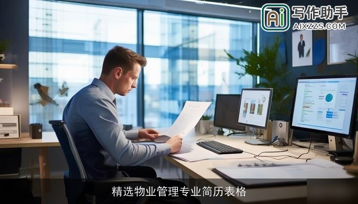 精选物业管理专业简历表格