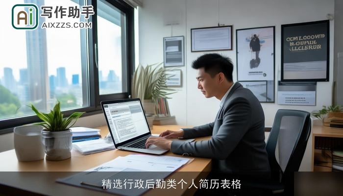 精选行政后勤类个人简历表格