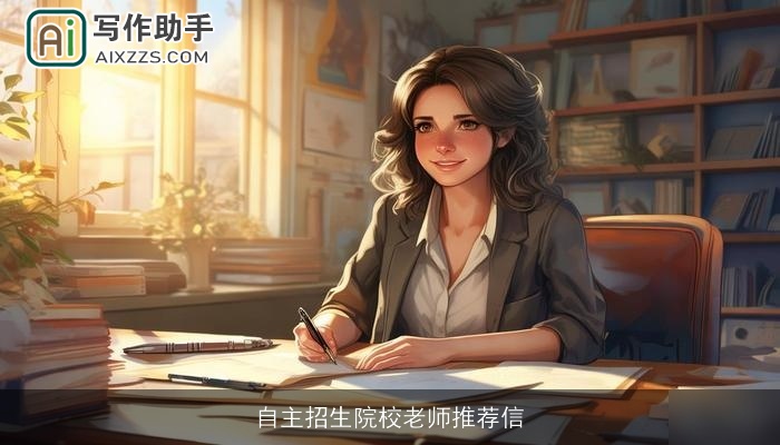 自主招生院校老师推荐信