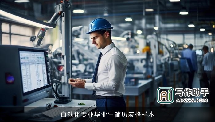 自动化专业毕业生简历表格样本