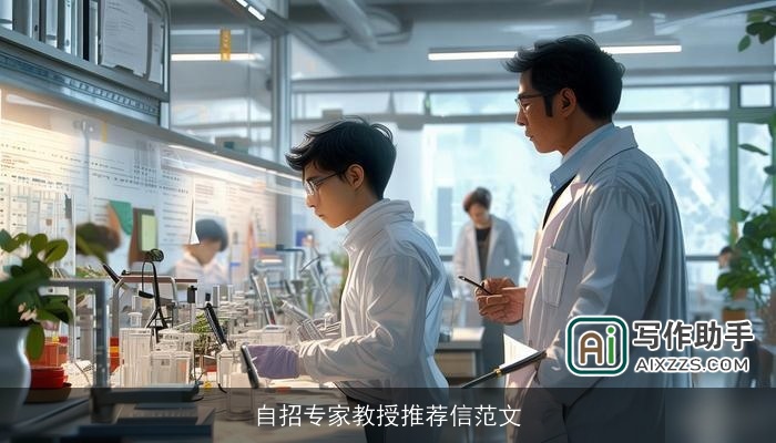 自招专家教授推荐信范文