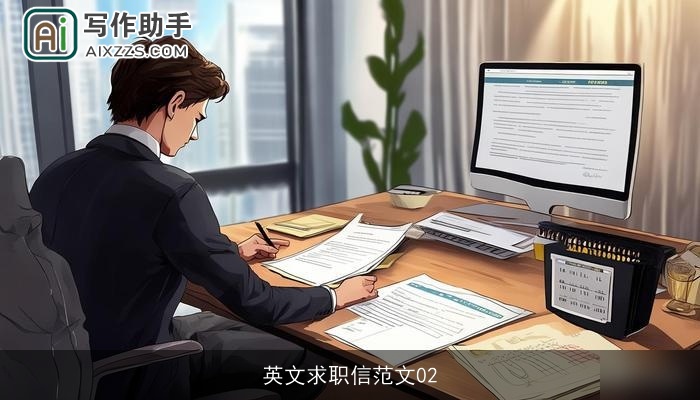 英文求职信范文02