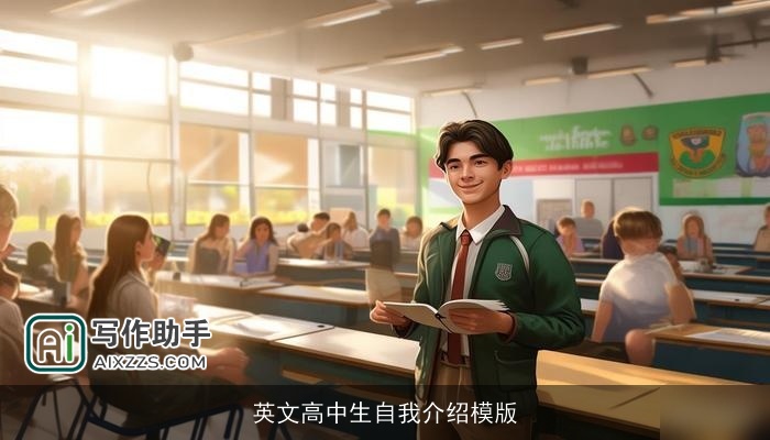 英文高中生自我介绍模版