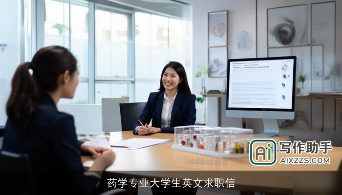 药学专业大学生英文求职信