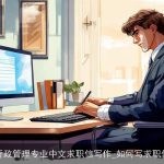 行政管理专业中文求职信写作_如何写求职信