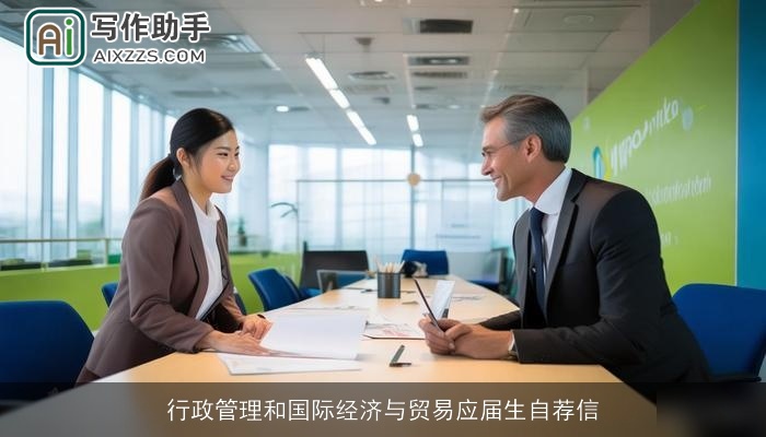 行政管理和国际经济与贸易应届生自荐信