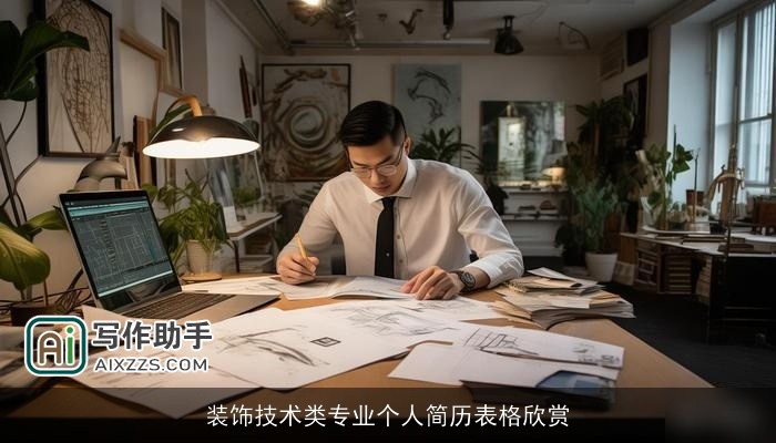 装饰技术类专业个人简历表格欣赏