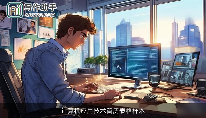 计算机应用技术简历表格样本