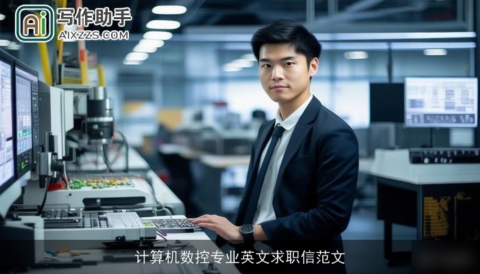 计算机数控专业英文求职信范文