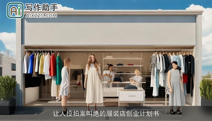 让人投拍案叫绝的服装店创业计划书
